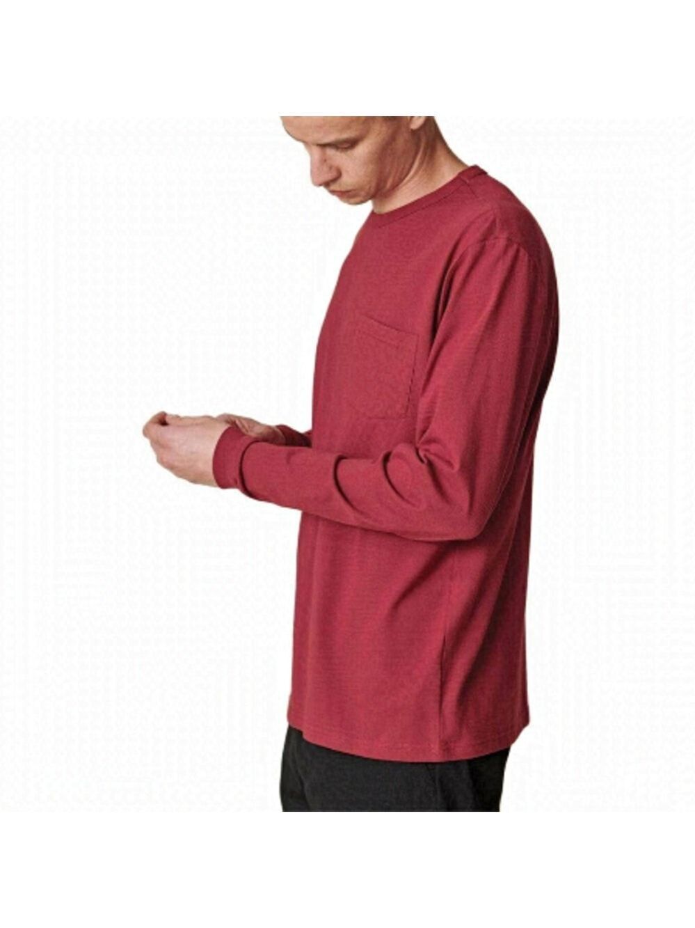 GLOBE "Every damn day" top Mens long sleeve tshirt rhubarb